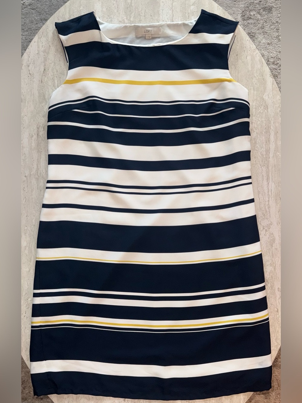 LOFT Striped Shift Dress